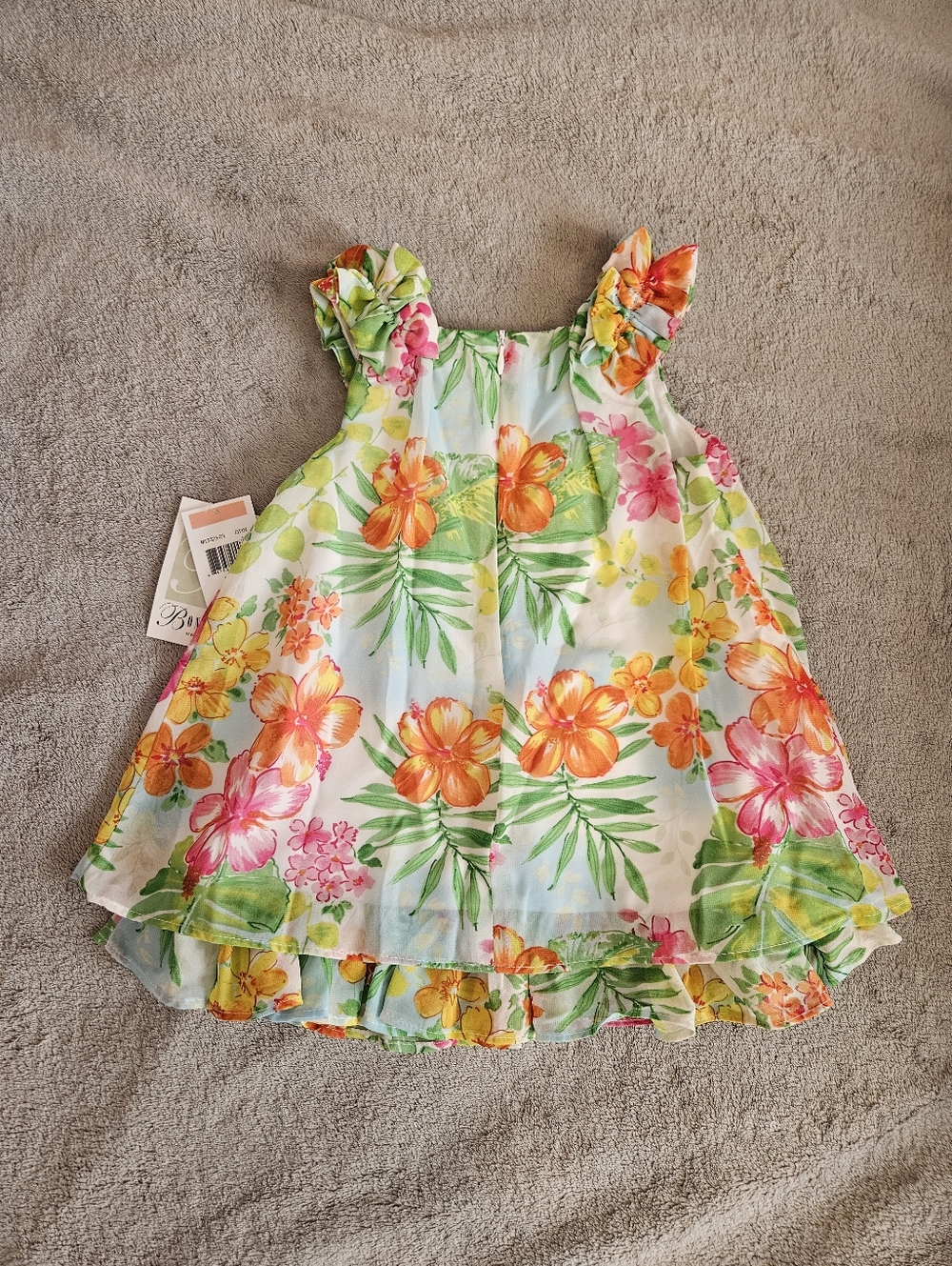 Bonnie Jean Floral Sundress Multicolor Girls 2T - Picture 5 of 5